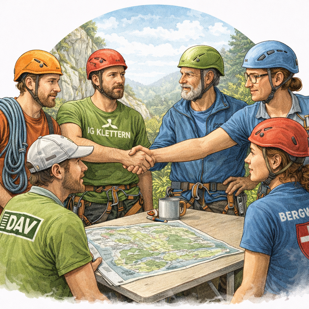 Zusammenarbeit mit anderen Kletter- und Bergsteigerorganisationen
